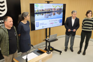 Sampero, Varela, Fernández Lores y Rodríguez, en la presentación del evento. Foto: Concello de Pontevedra